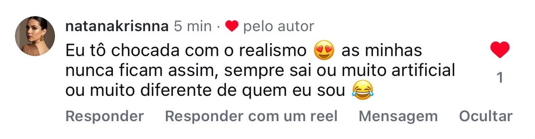 Print real de reação de cliente ao receber as fotos